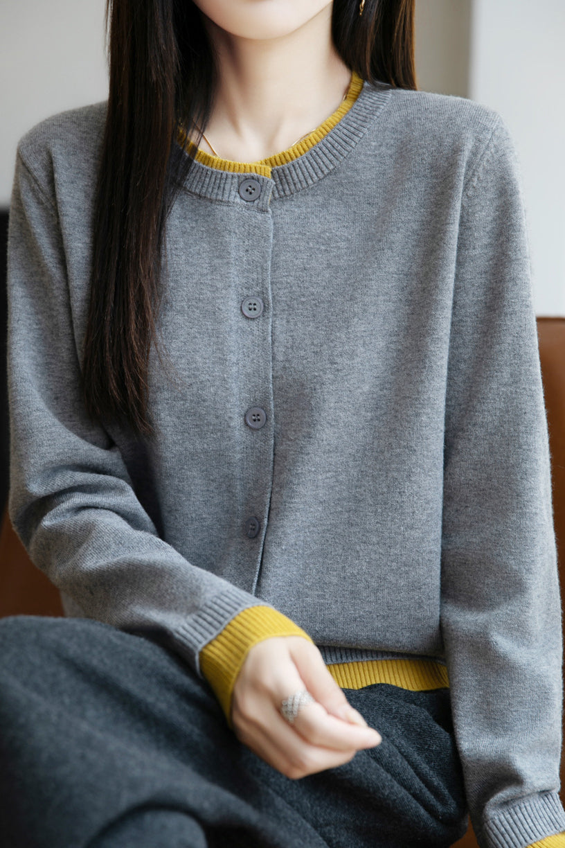 Cardigan casual de dos piezas