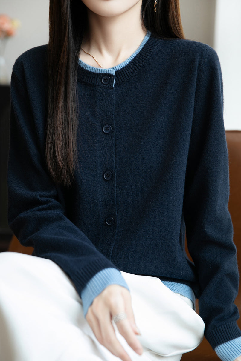 Cardigan casual de dos piezas