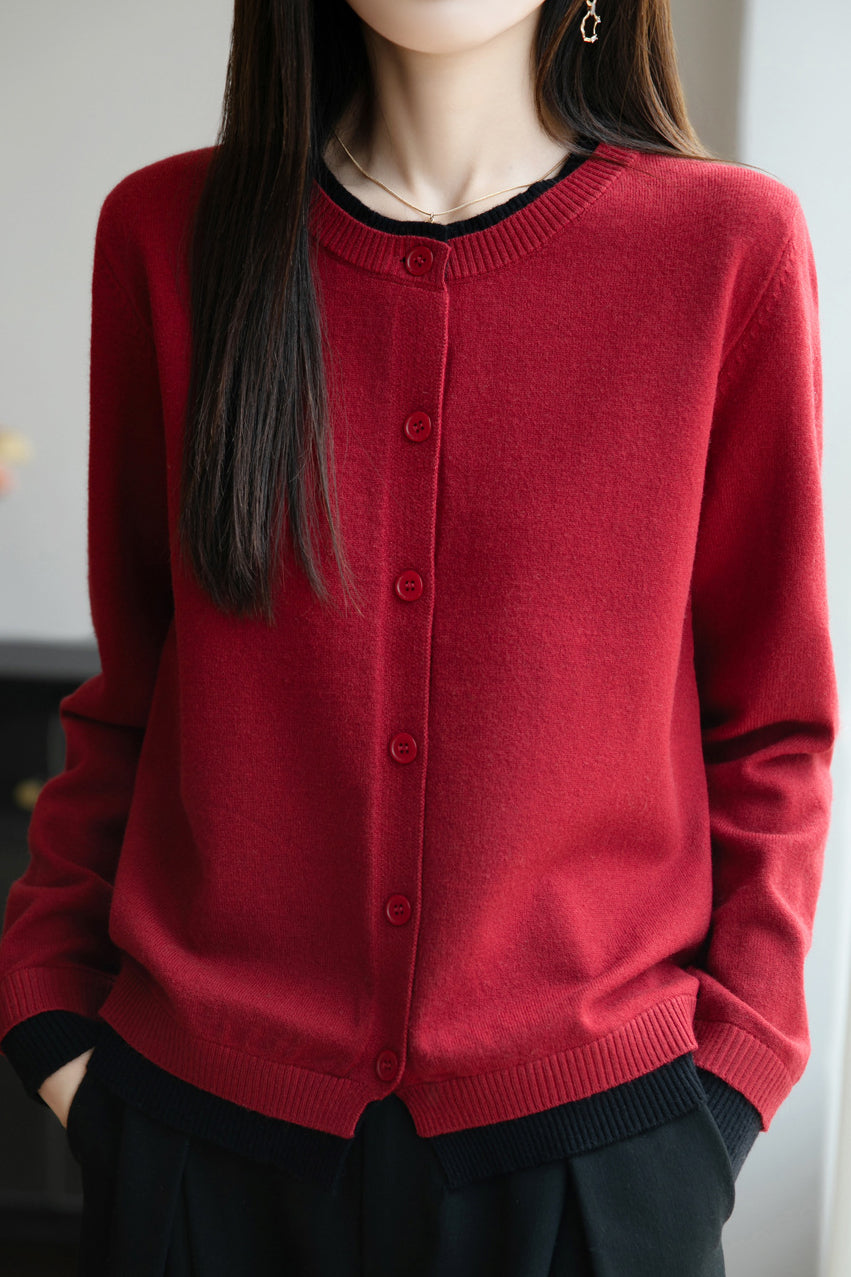 Cardigan casual de dos piezas
