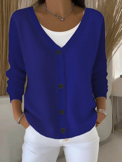 Cardigan Mujer Casual Mangas Largas - Estilo y Confort