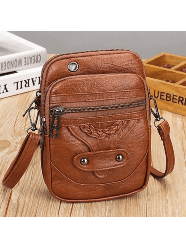Bolso de cuero vintage de hombro