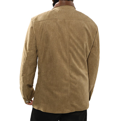 Chaqueta de Hombre de Ante Vintage – Elegancia Otoñal y Confort Duradero