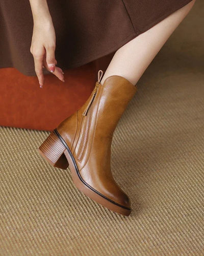 Botines de Cuero Elegantes