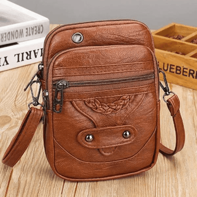 Bolso de cuero vintage de hombro