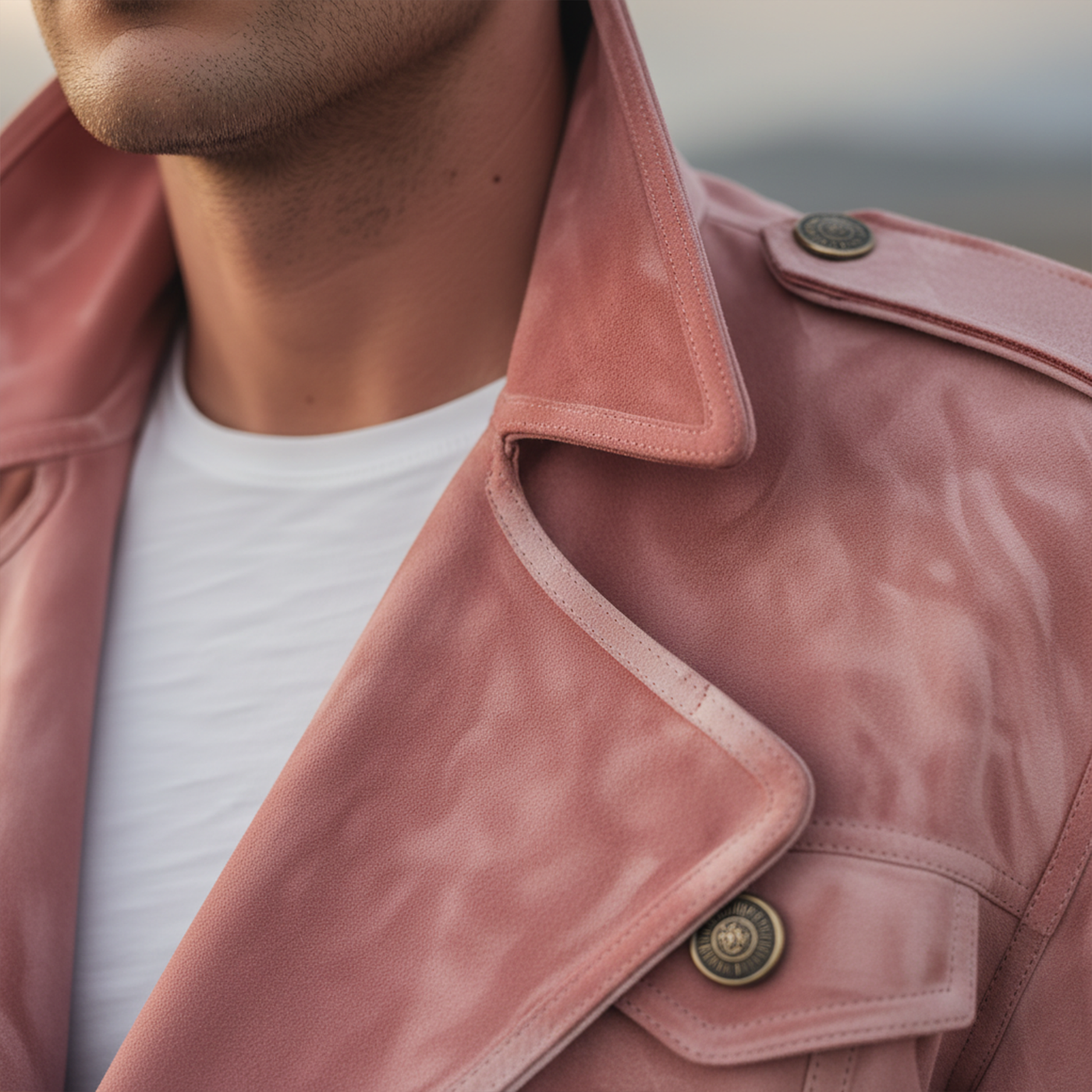 Chaqueta Western Hombre Retro en Suede – Estilo y Confort