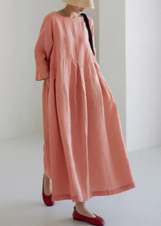 Vestido de algodón patchwork primavera