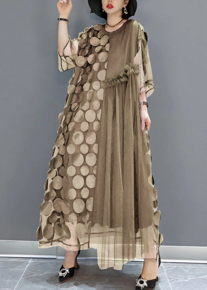 Vestido de fiesta tul asimétrico