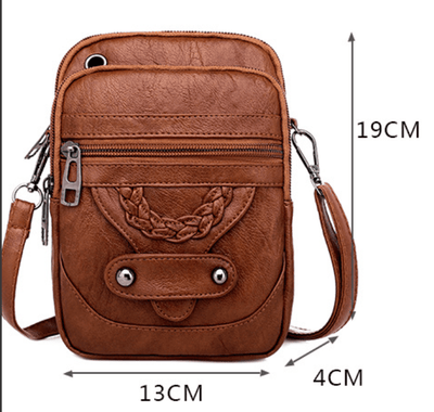 Bolso de cuero vintage de hombro
