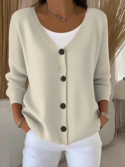 Cardigan Mujer Casual Mangas Largas - Estilo y Confort