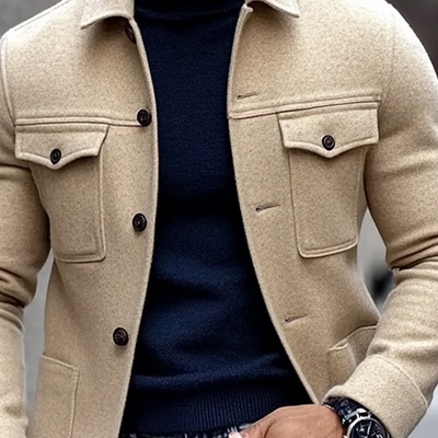 Chaqueta Hombre Multibolsillos con Solapa – Comodidad, Estilo y Durabilidad