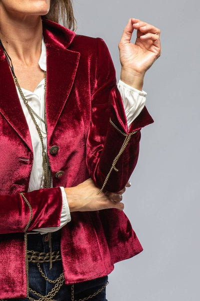 Blazer de Mujer de Terciopelo Dorado Vintage – Estilo Chic y Confort