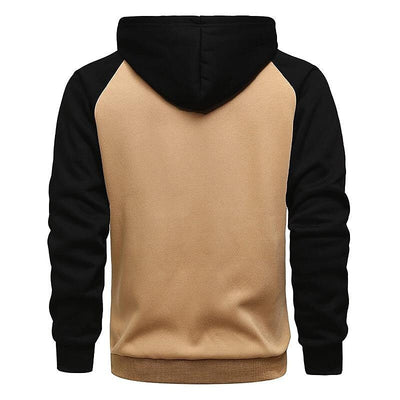 Sudadera con Capucha Bicolor para Hombre - Confort y Estilo en Polar