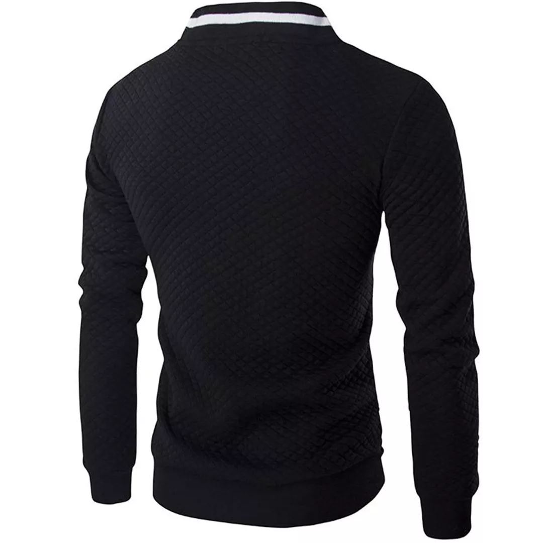 Chaqueta Bomber para Hombre a Cuadros Jacquard - Estilo y Confort