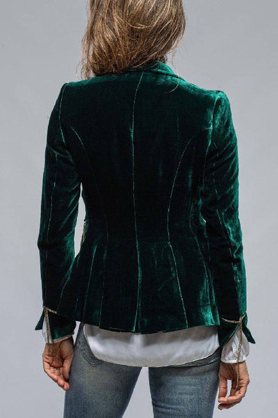 Blazer de Mujer de Terciopelo Dorado Vintage – Estilo Chic y Confort