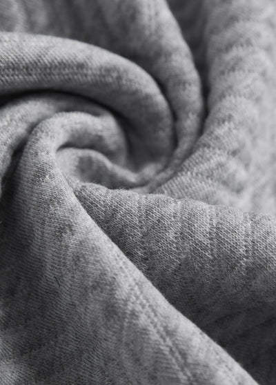 Sudadera Gris Claro con Botones