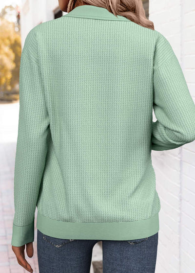 Sudadera de manga larga con estampado tribal y cremallera