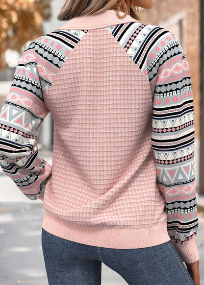 Sudadera de manga larga rosa pálido