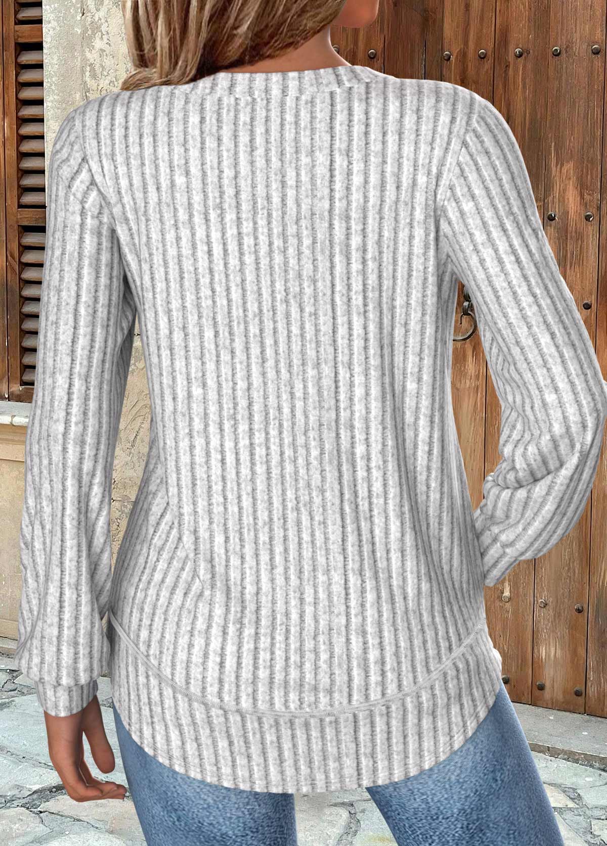 Sudadera Larga Túnica Mujer – Gris Claro