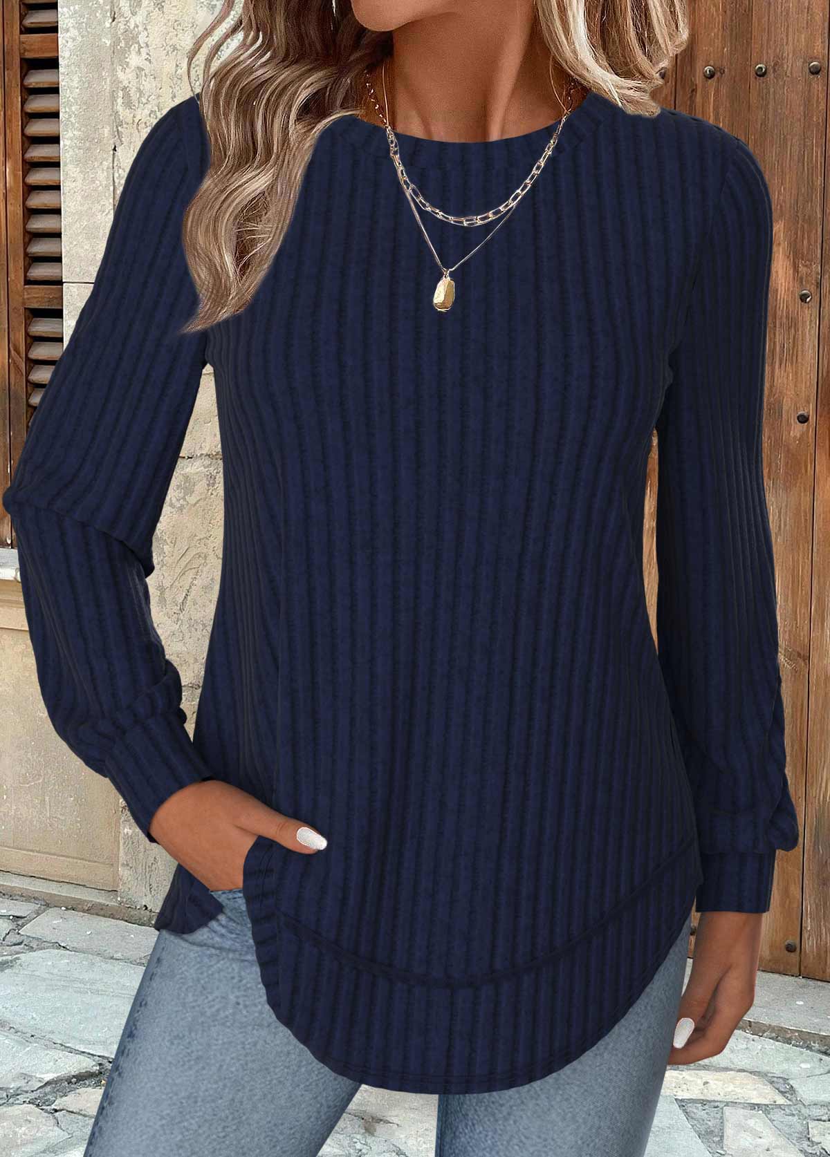 Sudadera Mujer Navy – Confort y Elegancia Diaria
