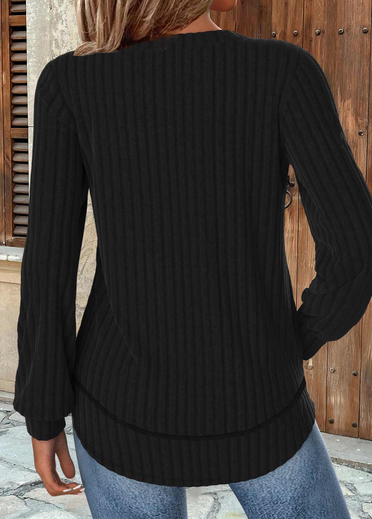 Sudadera Negra Casual