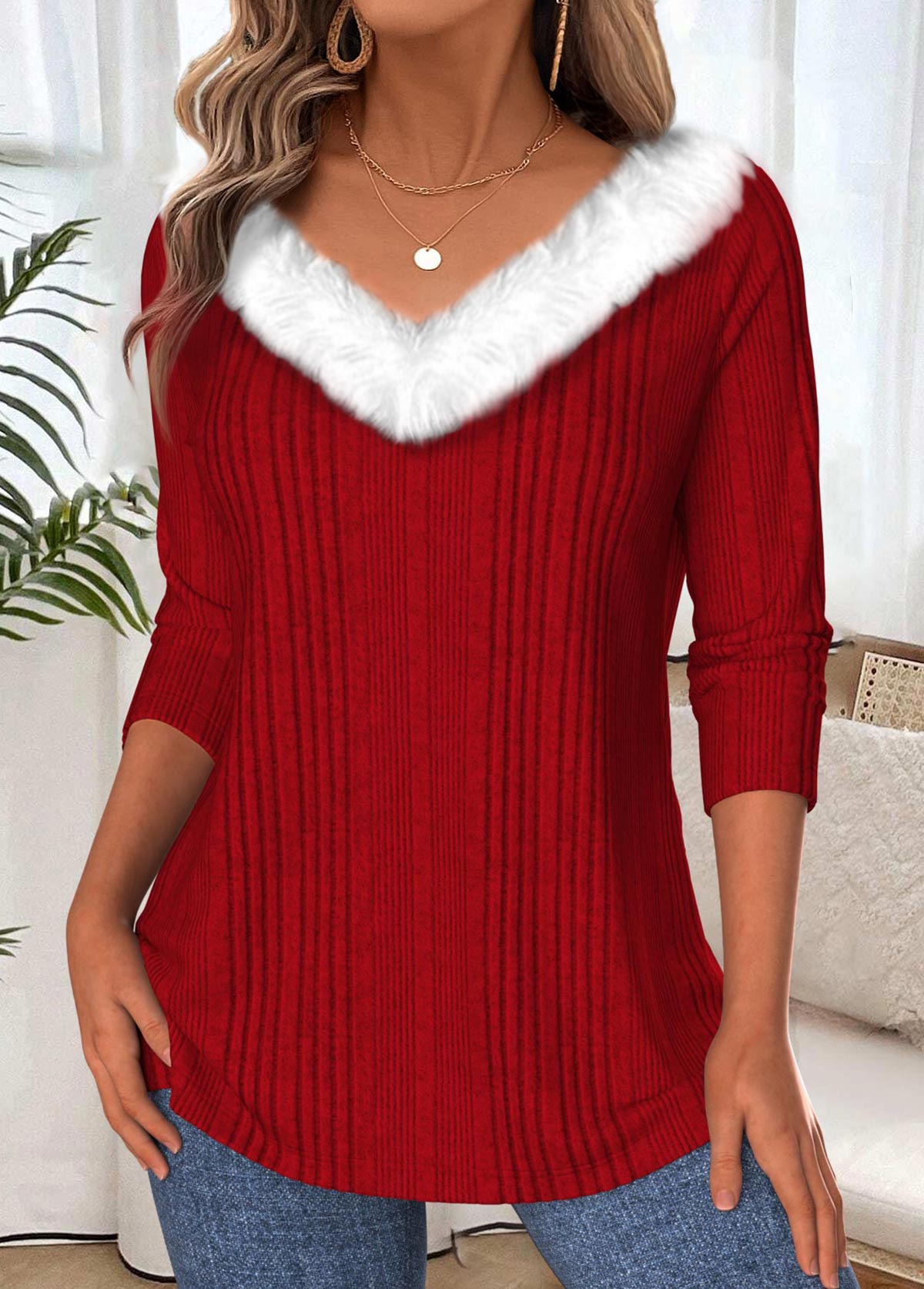 Camiseta burdeos larga mujer – Confort y estilo chic en el día a día