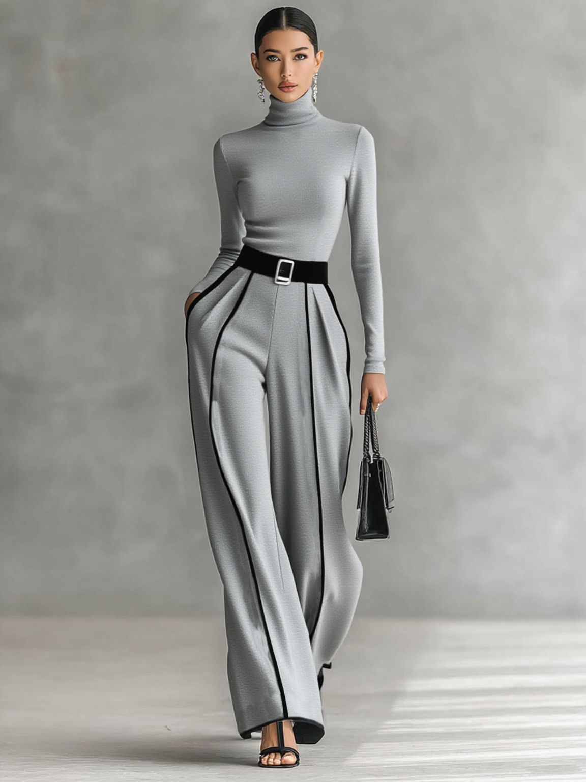 Conjunto elegante de dos piezas mujer