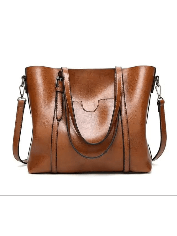 Bolso de hombro de cuero elegante