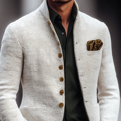Chaqueta Hombre Tweed Clásica – Chic, Confort y Estilo