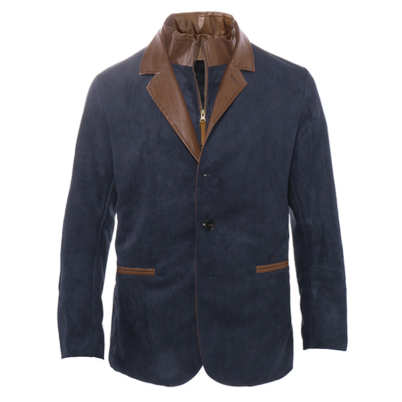Chaqueta de Hombre de Ante Vintage – Elegancia Otoñal y Confort Duradero