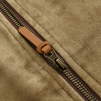 Chaqueta de Hombre de Ante Vintage – Elegancia Otoñal y Confort Duradero