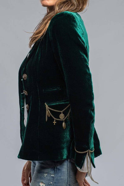 Blazer de Mujer de Terciopelo Dorado Vintage – Estilo Chic y Confort