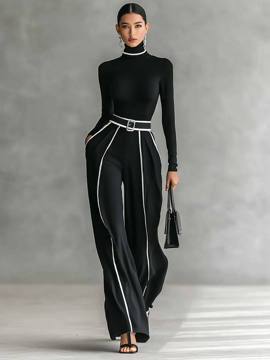 Conjunto elegante de dos piezas mujer