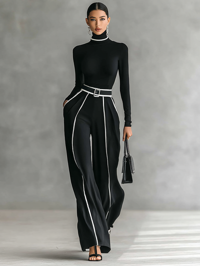 Conjunto elegante de dos piezas mujer