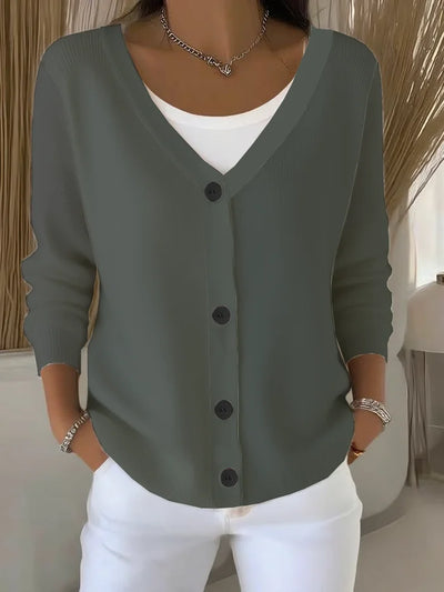 Cardigan Mujer Casual Mangas Largas - Estilo y Confort