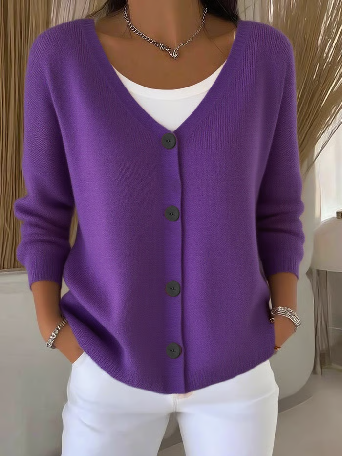 Cardigan Mujer Casual Mangas Largas - Estilo y Confort