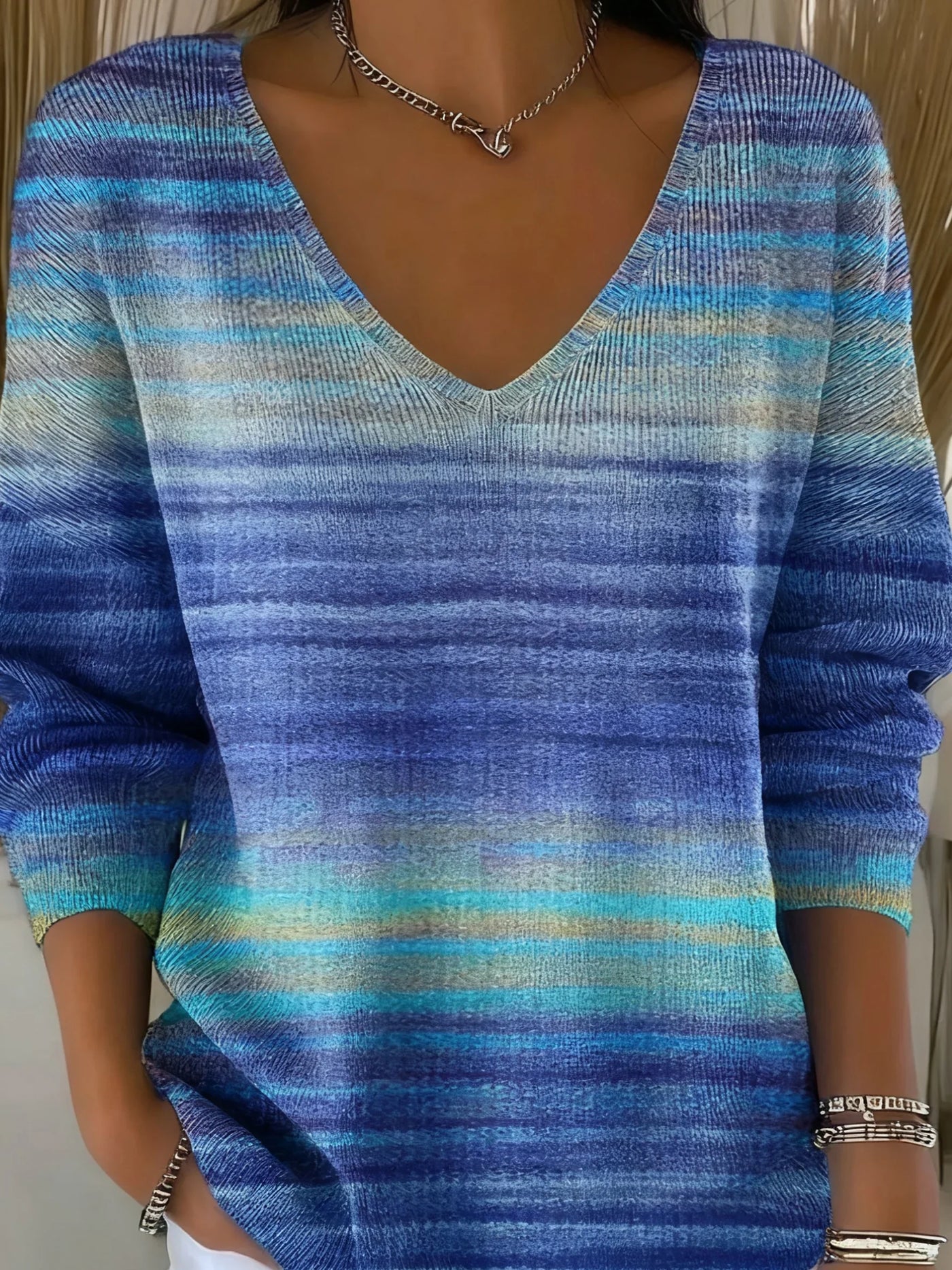 Suéter Mujer Degradado Algodón Casual - Confort y Estilo