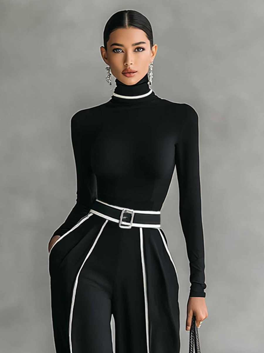 Conjunto elegante de dos piezas mujer