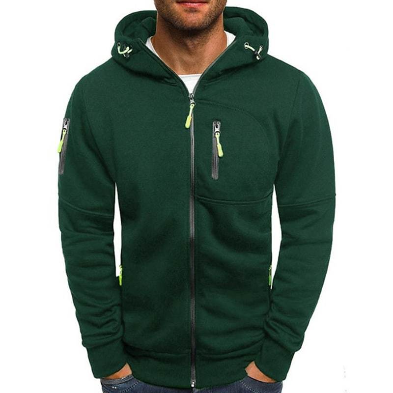 Sudadera con Capucha con Cremallera para Hombre - Estilo y Confort