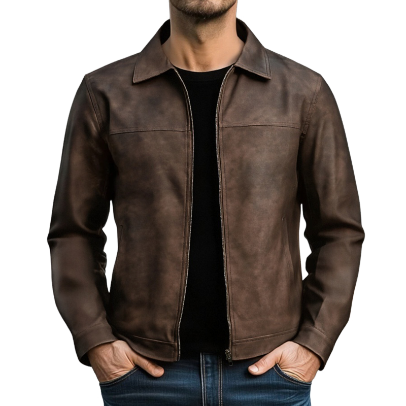 Chaqueta de Similcuero para Hombre – Elegancia Moderna y Duradera