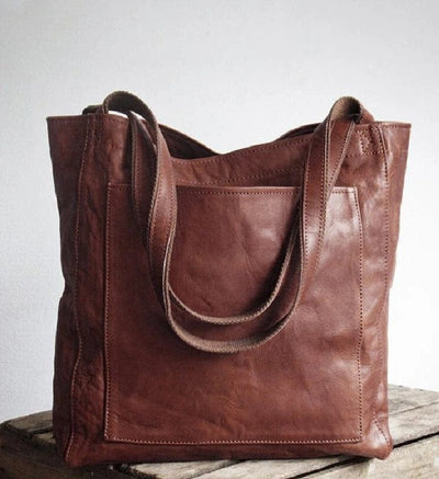 Bolso tote de cuero clásico