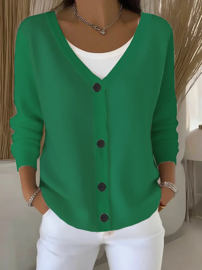 Cardigan Mujer Casual Mangas Largas - Estilo y Confort