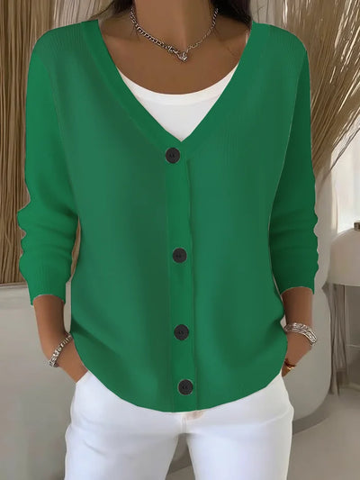 Cardigan Mujer Casual Mangas Largas - Estilo y Confort