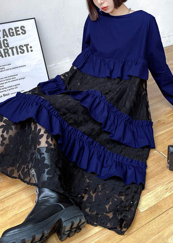 Vestido bohemio encaje y volantes
