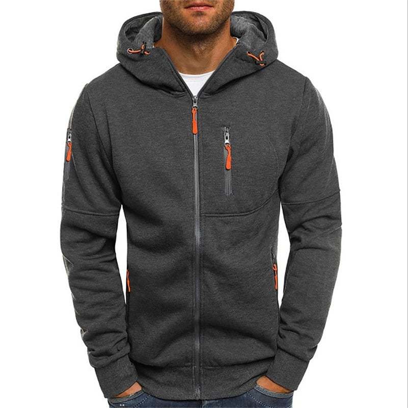 Sudadera con Capucha con Cremallera para Hombre - Estilo y Confort