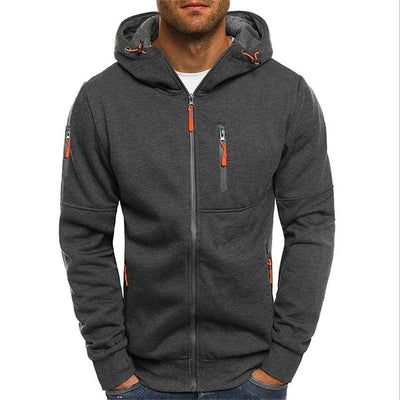 Sudadera con Capucha con Cremallera para Hombre - Estilo y Confort