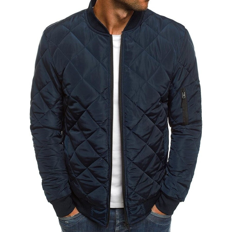 Chaqueta acolchada hombre bomber - Abrigo de invierno elegante y cálido