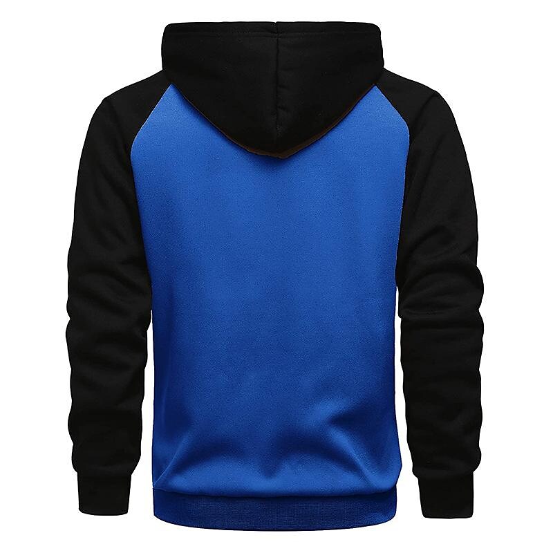 Sudadera con Capucha Bicolor para Hombre - Confort y Estilo en Polar