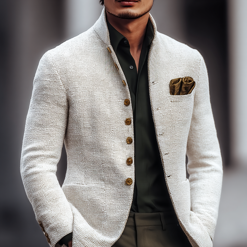 Chaqueta Hombre Tweed Clásica – Chic, Confort y Estilo