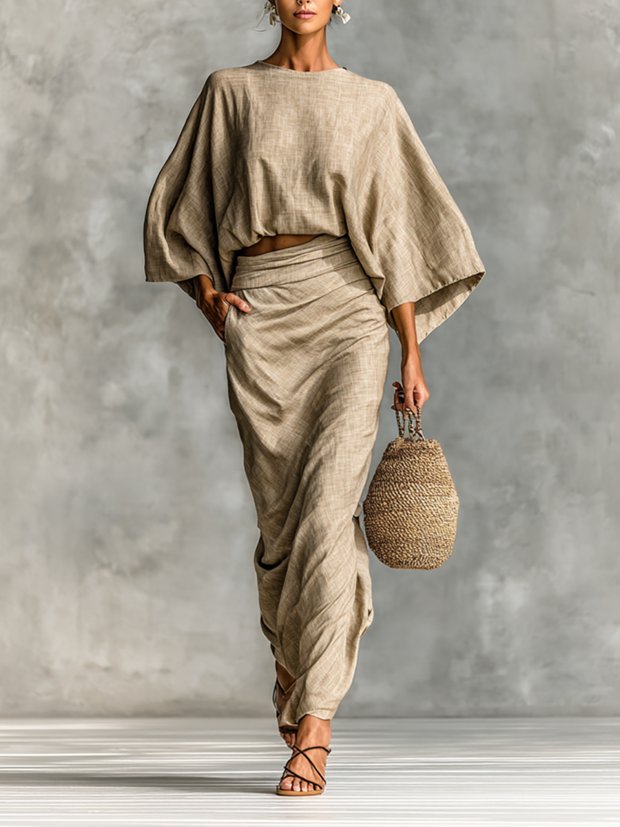 Conjunto de Lino y Algodón para Mujer