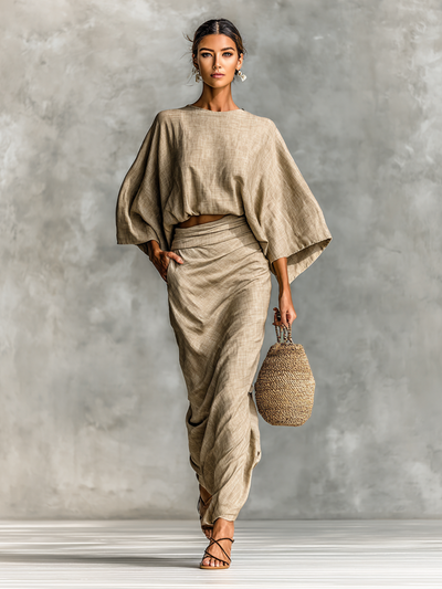 Conjunto de Lino y Algodón para Mujer